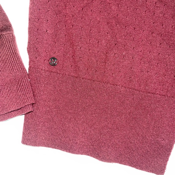 Lululemon Sunset Savasana Matoon Wine Sweater Medium - Picture 7 of 9